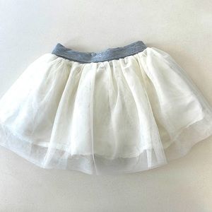 EUC cream Ballerina skirt, baby Gap, 3T.
